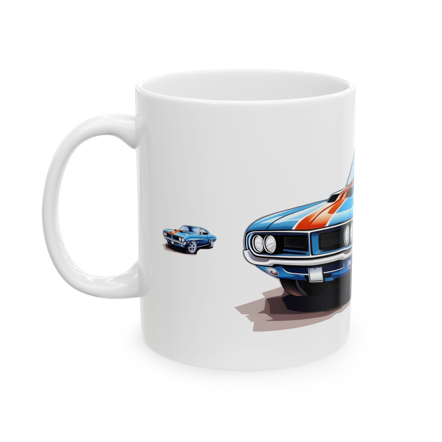 Princess Grace  Classic Muscle Car Design Ceramic Mug   Perfect Gift for Car Enthusiasts