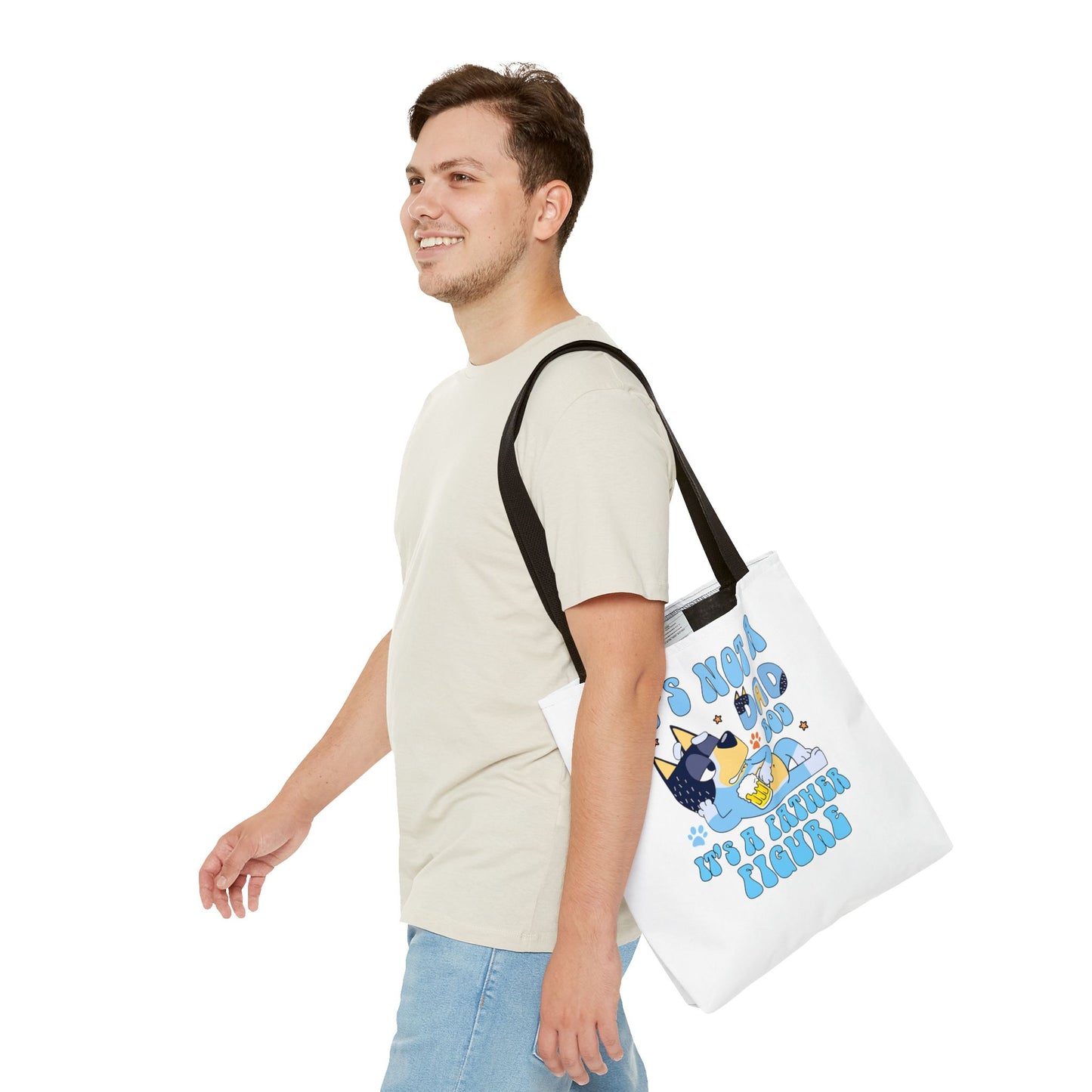 Funny Dad Tote Bag - "It's Not a Dad Bod, It's a Father Figure"