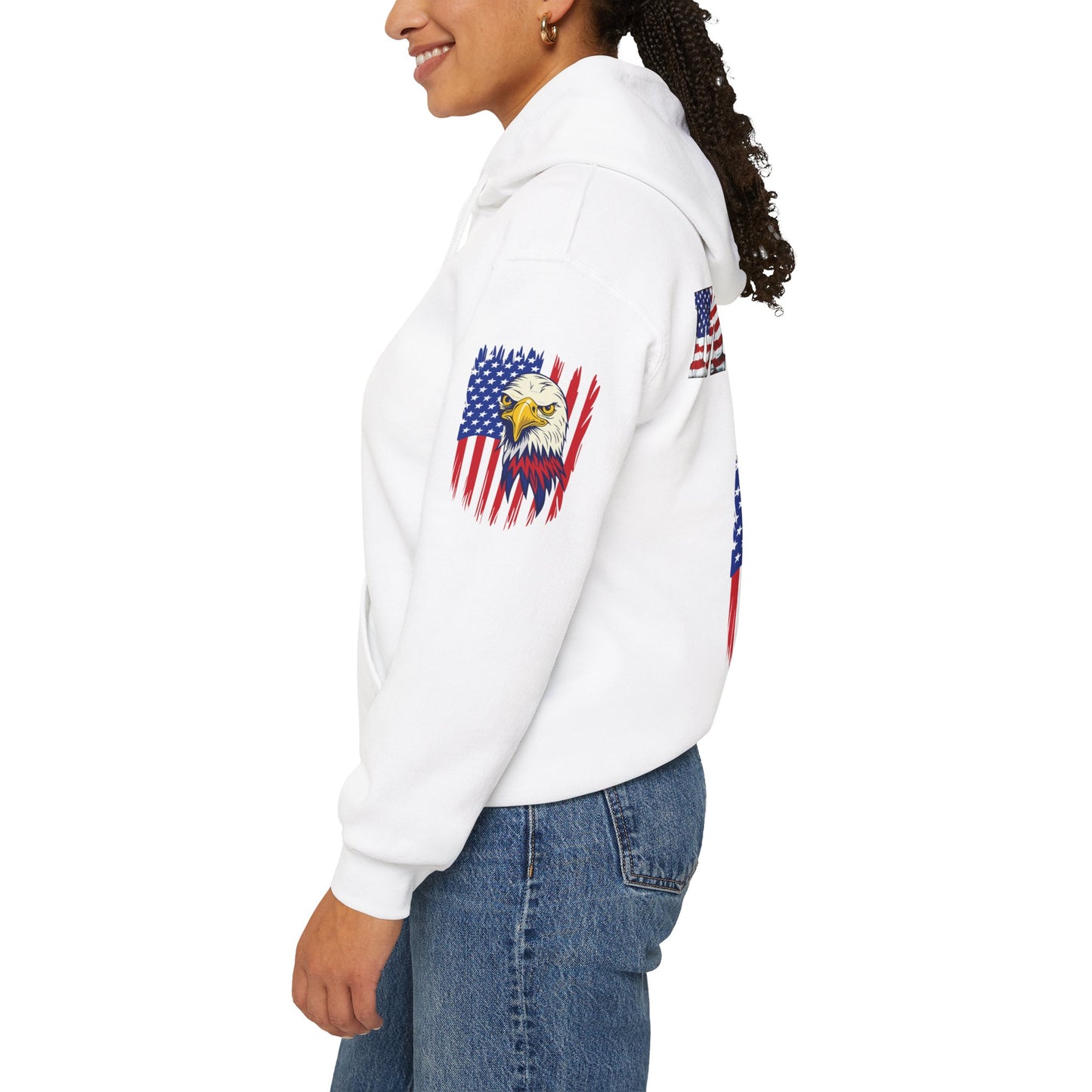 Princess Grace  American Pride Marine Eagle Hooded Sweatshirt