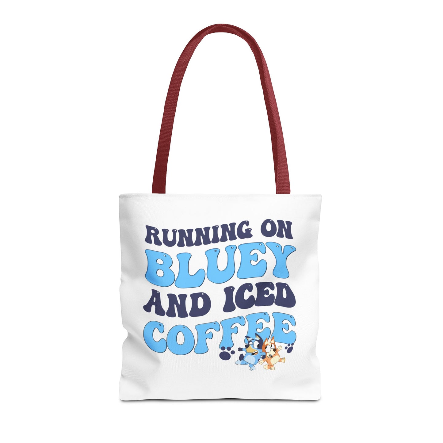 Princess Grace  Running on Bluey and Iced Coffee Tote Bag