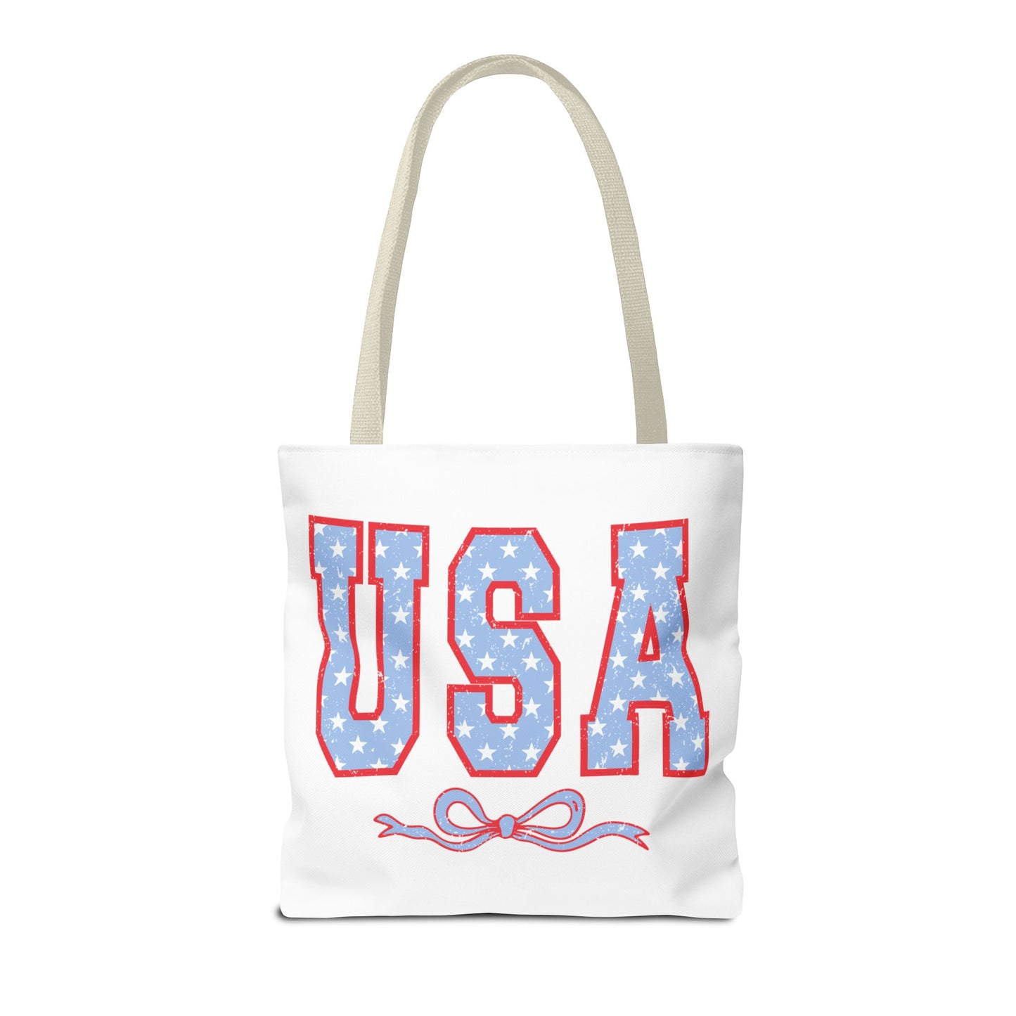 Princess Grace  USA Stars and Stripes Tote Bag Perfect for Independence Day Celebrations