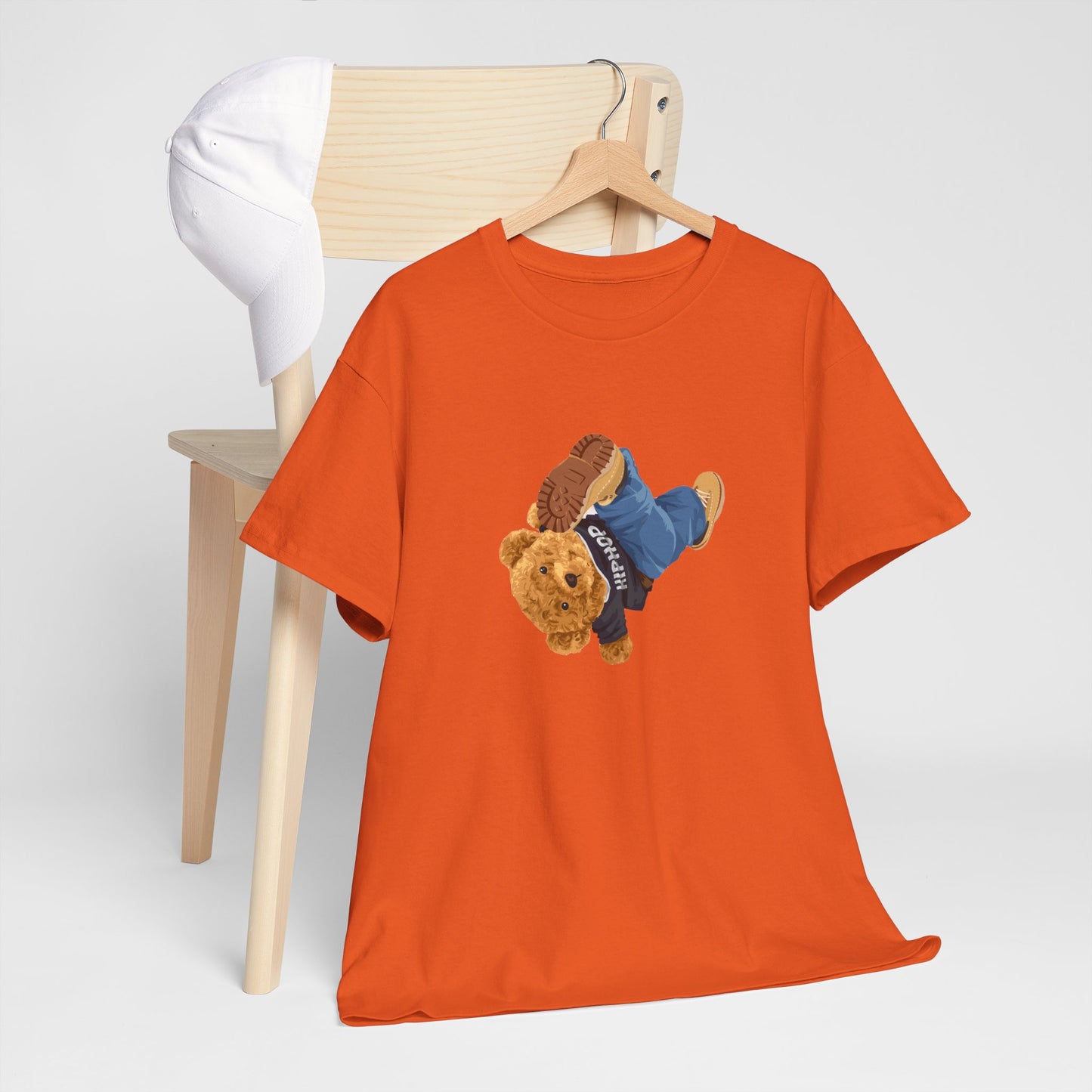 Princess Grace  Casual Vintage Hi[ Hop Bear Tee for Trendy Everyday Wear
