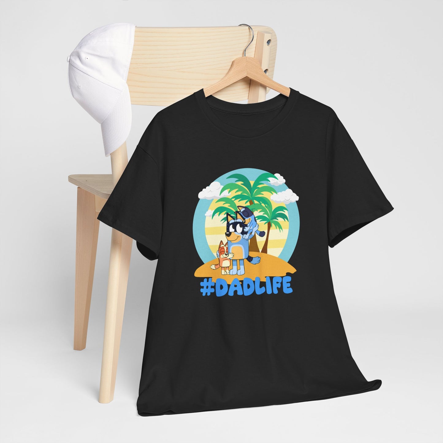 Princess Grace  Bluey  #DadLife Unisex Heavy Cotton Tee  Perfect for Dads Beach Vibes and Everyday Wear