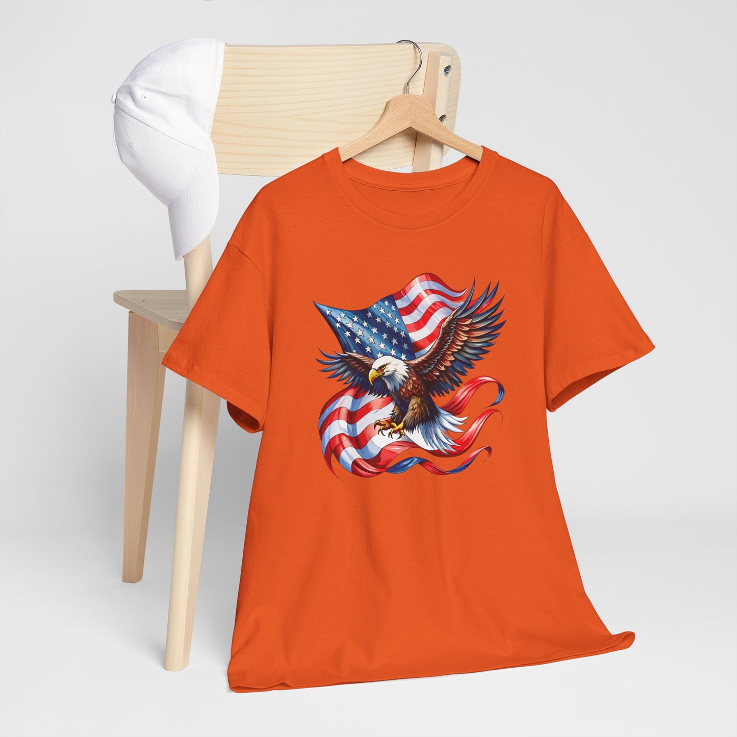 Princess Grace  Patriotic Eagle Graphic Unisex Heavy Cotton Tee