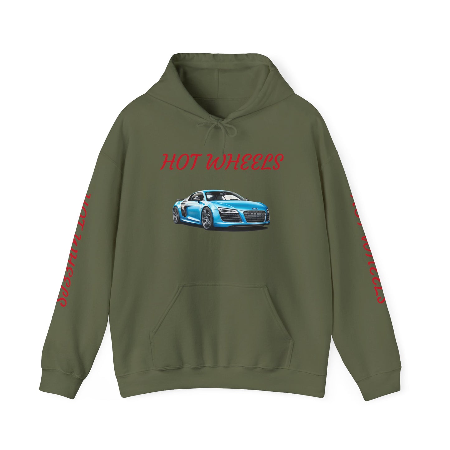 Princess Grace Hot Wheels Unisex Heavy Blen Hooded Sweatshirt Sporty Car Design Perfect for Car Enthusiasts