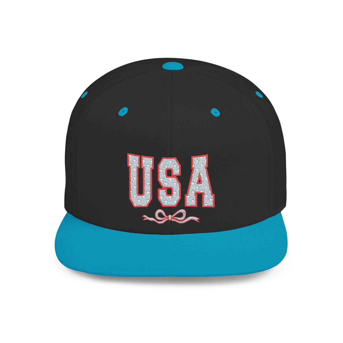 Princess Grace  USA Glitter Flat Bill Snapback Hat Trendy and Stylish