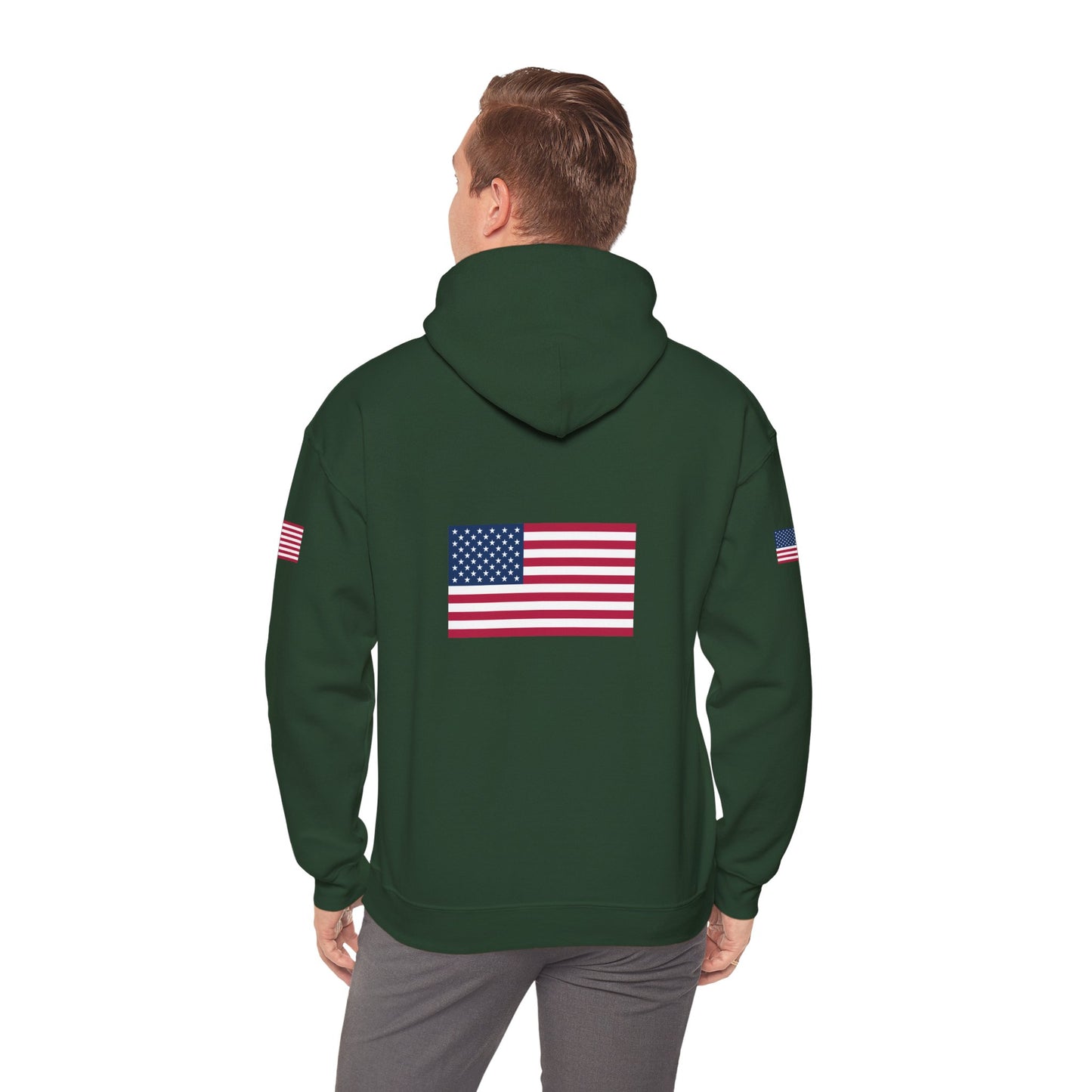Princess Grace  TEAM USA   American Flag Hoodie Unisex Heavy Blend Sweatshirt