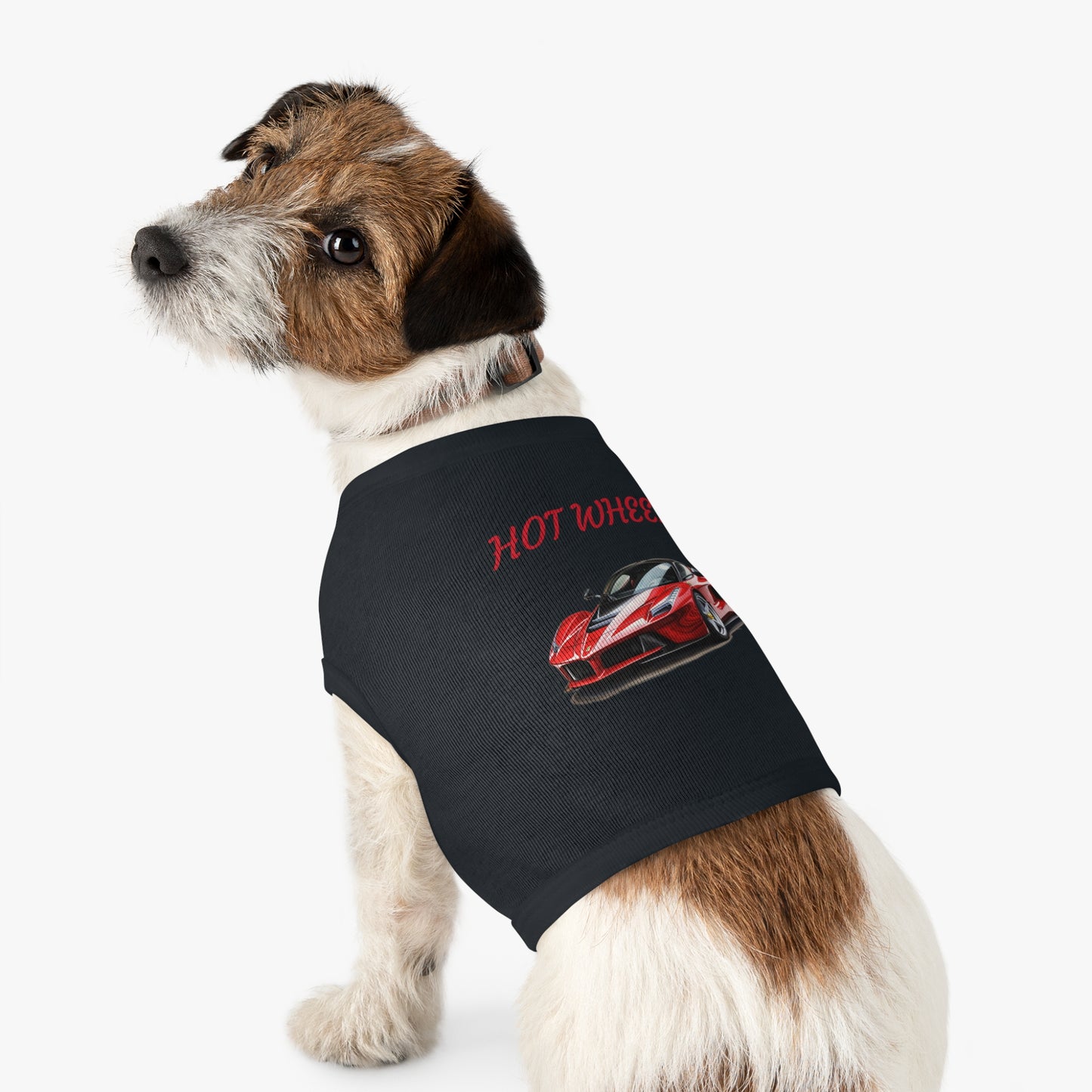 Princess Grace  Cool  Hot Wheels Pet Tank Top for Car Lovers Stylish Dog Apparel