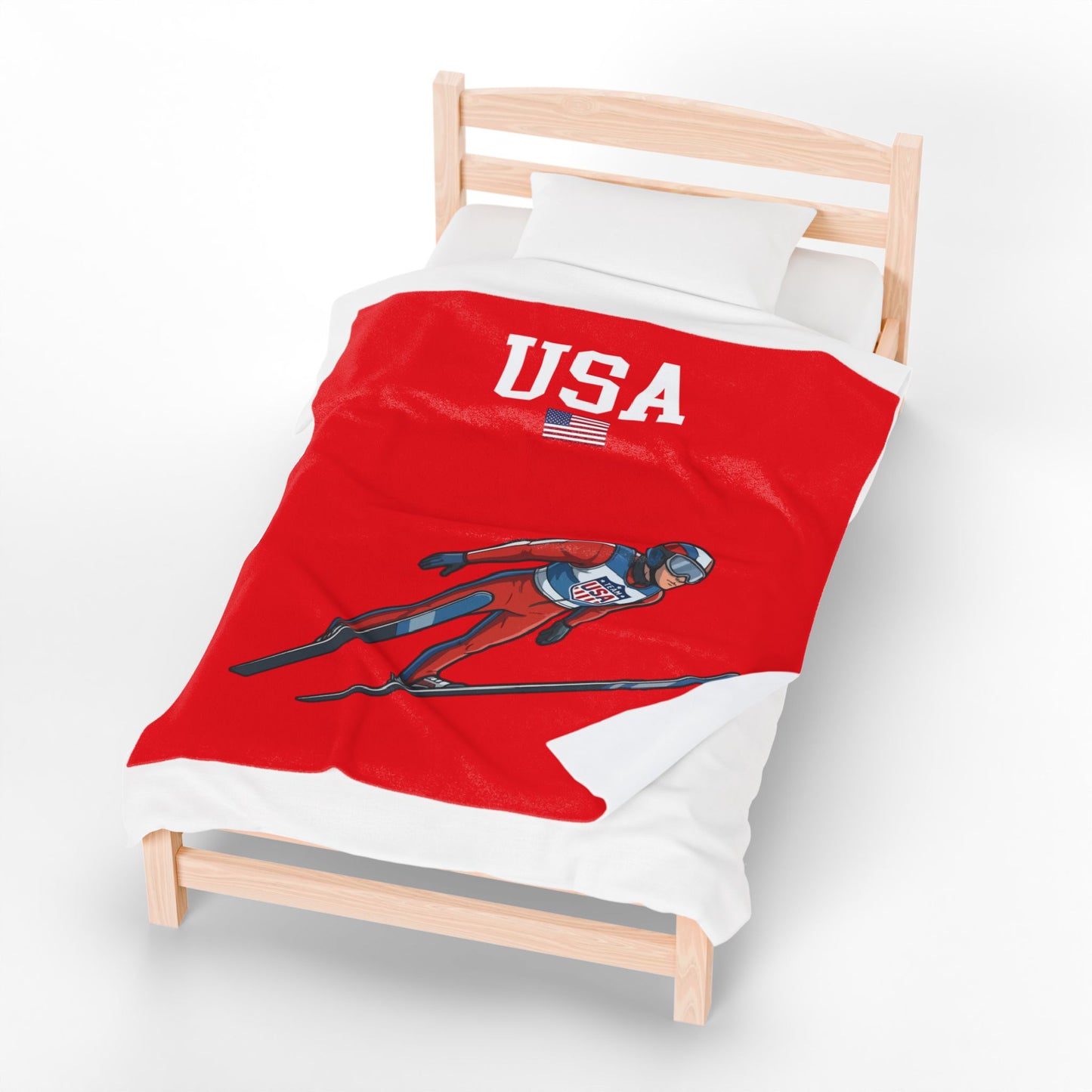 Princess Grace  TEAM USA  Velveteen Plush Blanket
