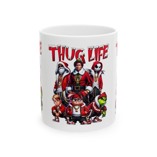 Princess Grace Thug Life Ceramic Mug  11oz & 15oz  Fun & Unique Gift for Holidays