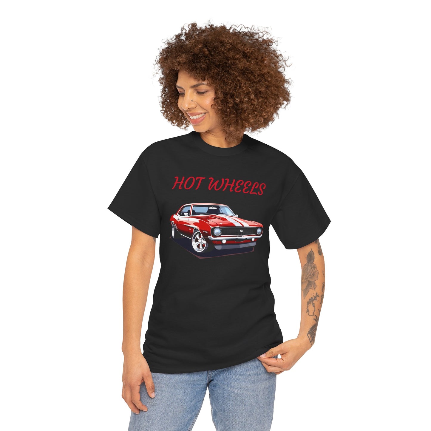 Princess Grace  Hot Wheels Graphic Unisex Heavy Cotton Tee Perfect for Car Enthusiasts