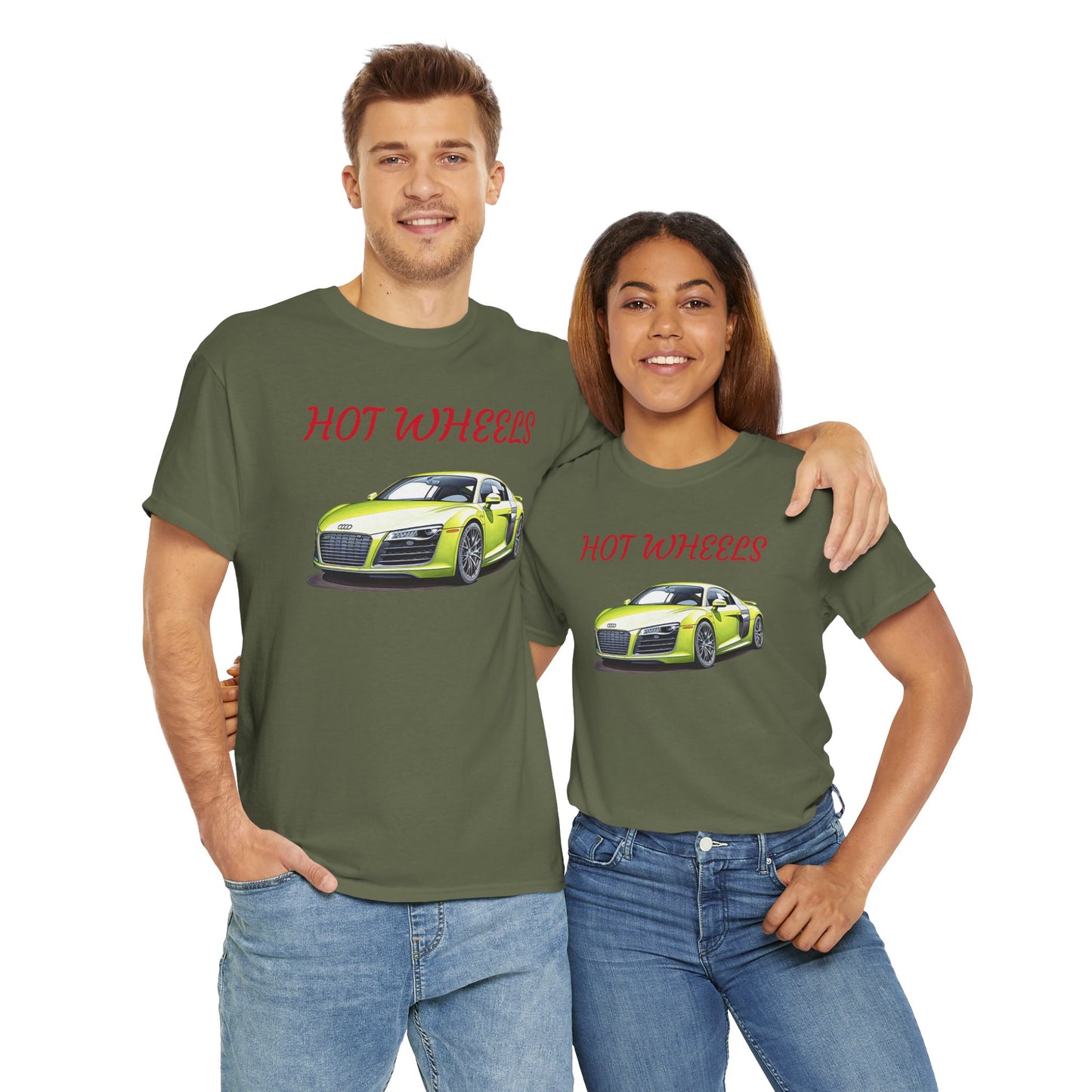 Princess Grace  Cool Hot Wheels Unisex Heavy Cotton Tee Perfect for Car Enthusiasts