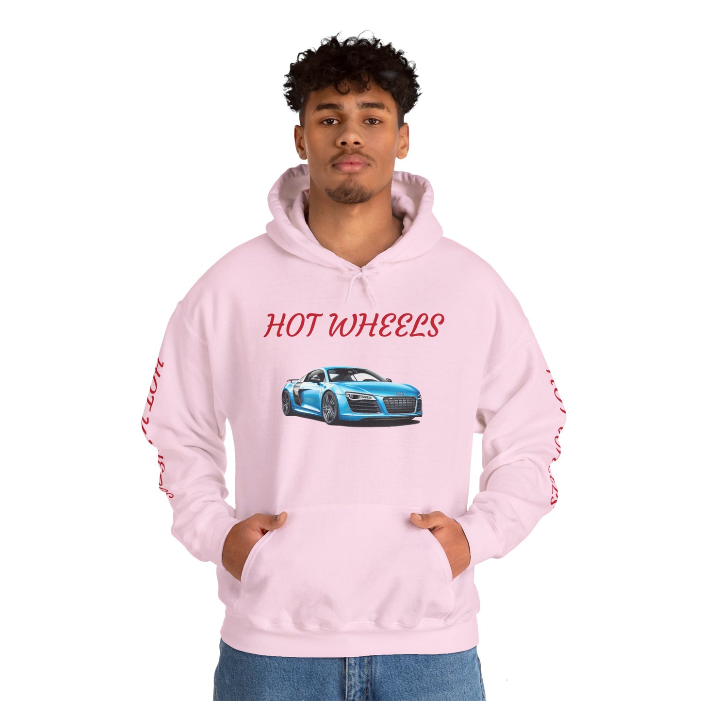 Princess Grace Hot Wheels Unisex Heavy Blen Hooded Sweatshirt Sporty Car Design Perfect for Car Enthusiasts