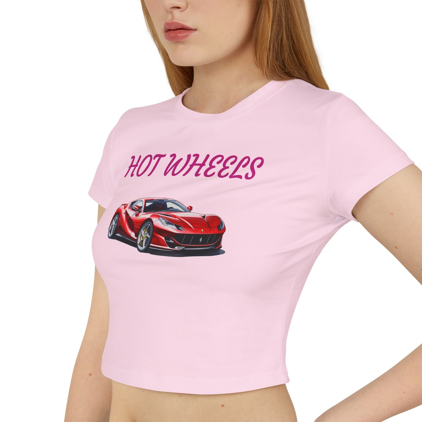 Princess Grace  Hot Wheels Women's Baby Tee Fun & Trendy Car Graphic T-Shirt