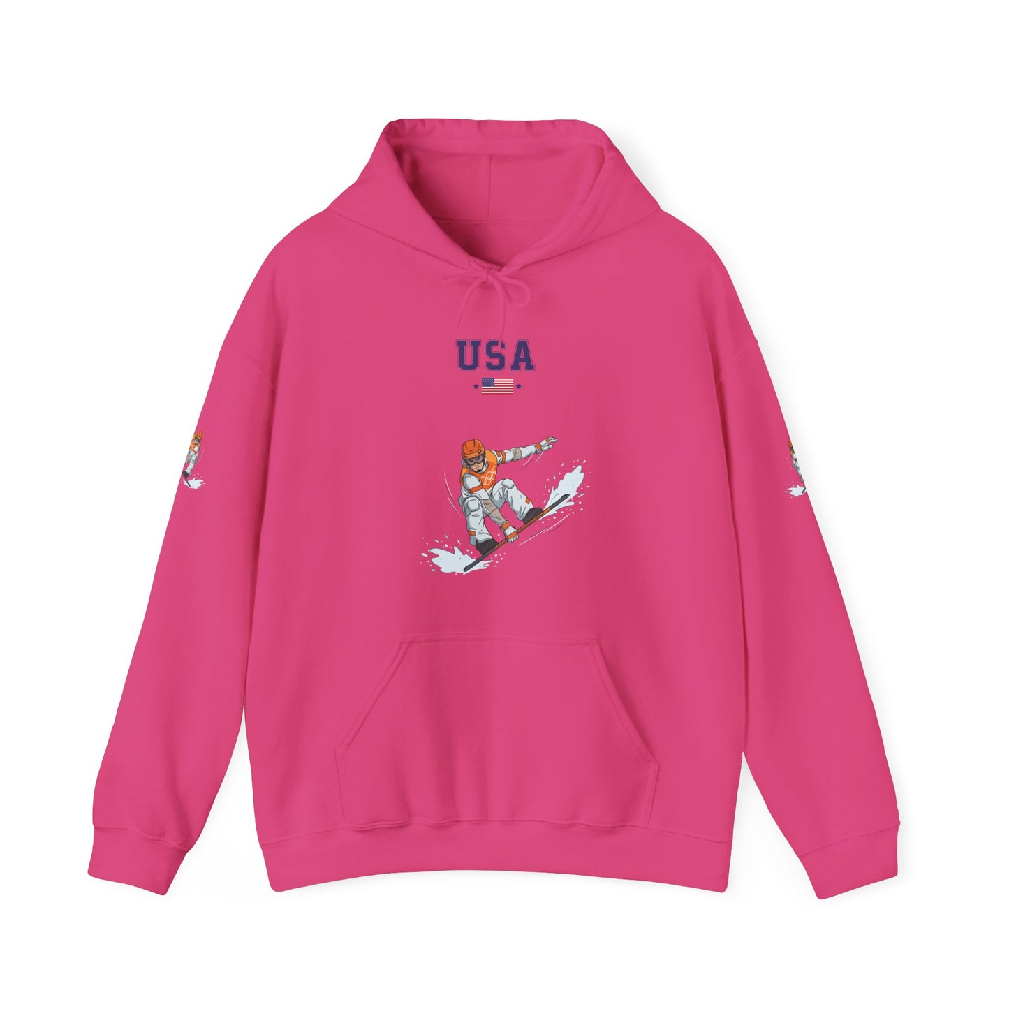 Princess Grace  TEAM USA  Snowboard  Unisex Heavy Blend Hooded Sweatshirt