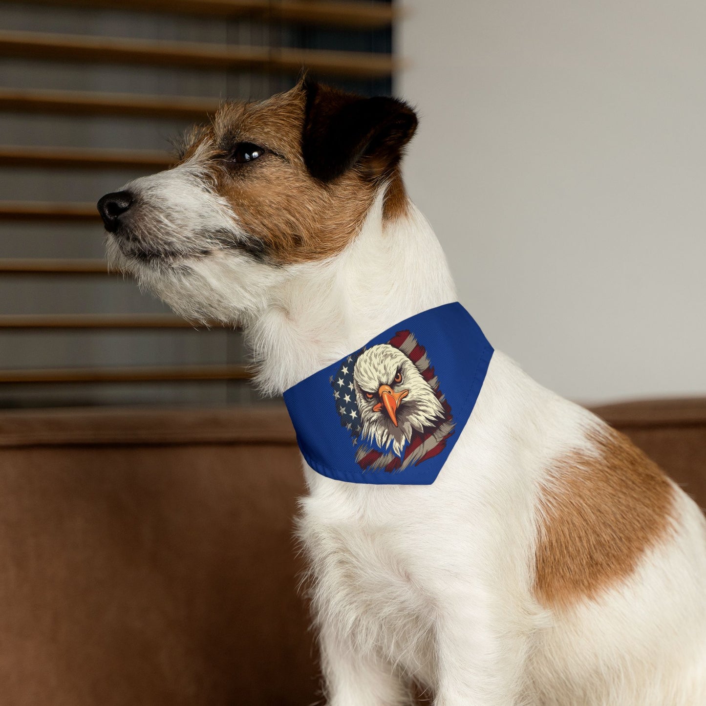 Princess Grace  Patriotic Eagle Pet Bandana Collar for Dogs  USA Flag Design