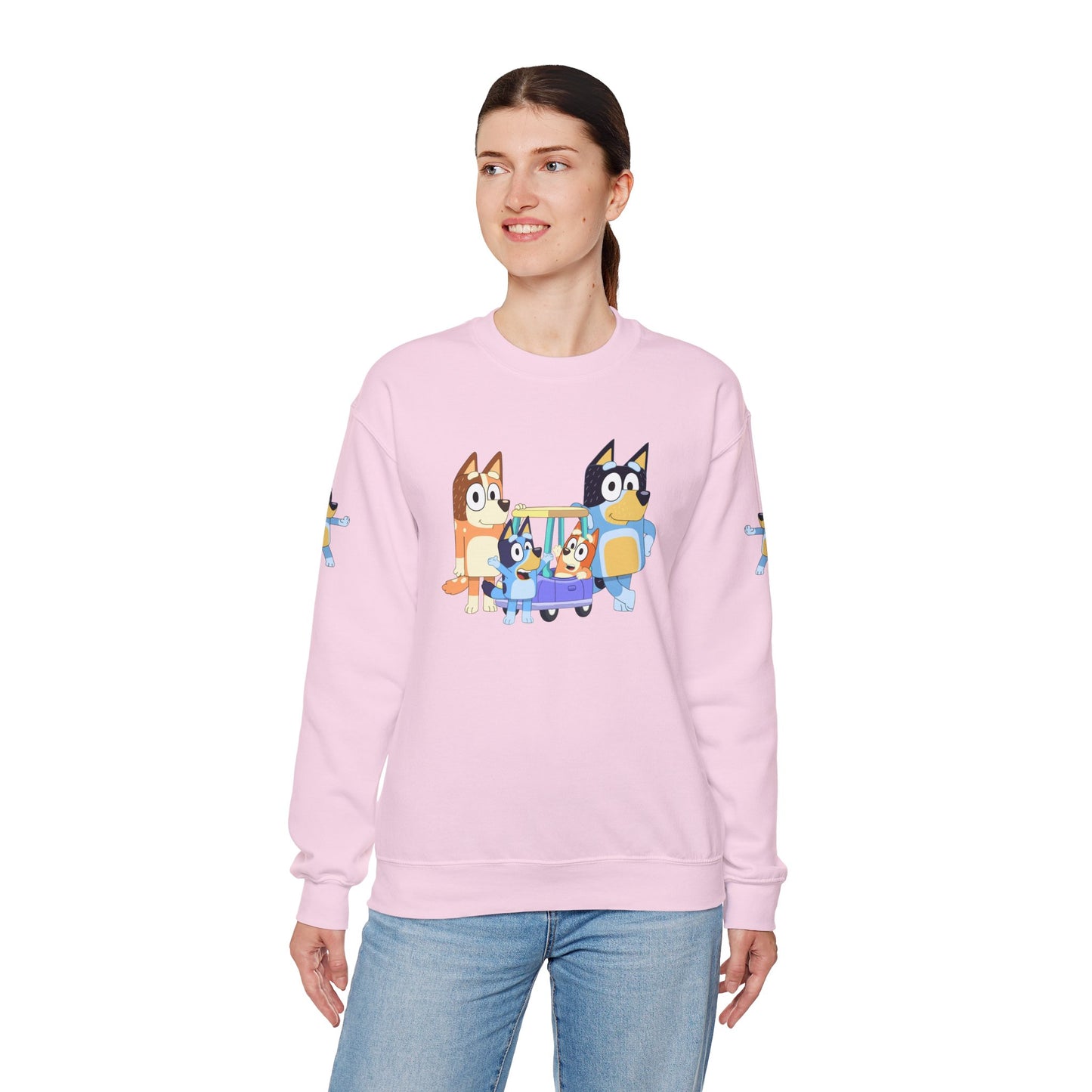 Princess Grace  Bluey  Cozy Cartoon Crewneck Sweatshirt for Kids and Families  Perfect for Playtime and Pajama Days