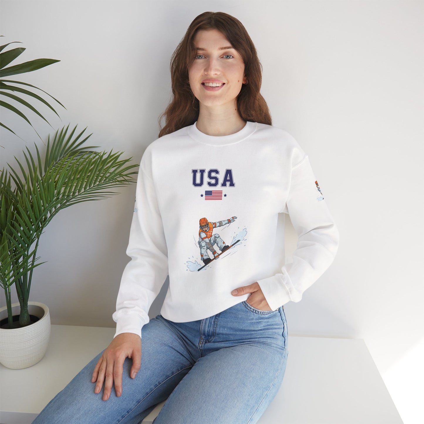 Princess Grace  TEAM USA  Unisex Heavy Blend  Crewneck Sweatshirt
