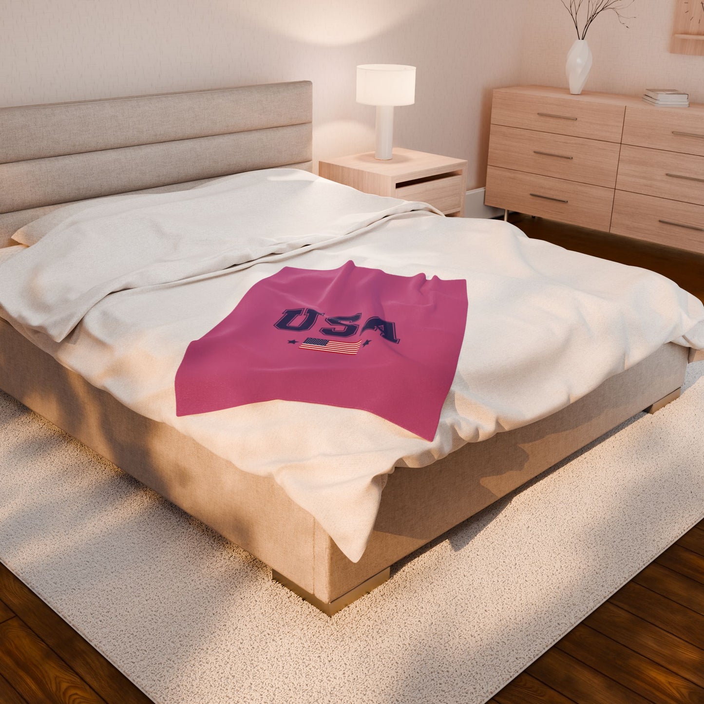 Princess Grace  TEAM USA  Velveteen Plush Blanket