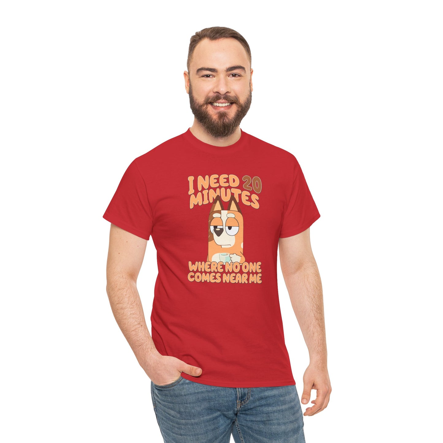 Princess Grace  Bluey  Funny Graphic Tee  "I Need 20 Minutes"