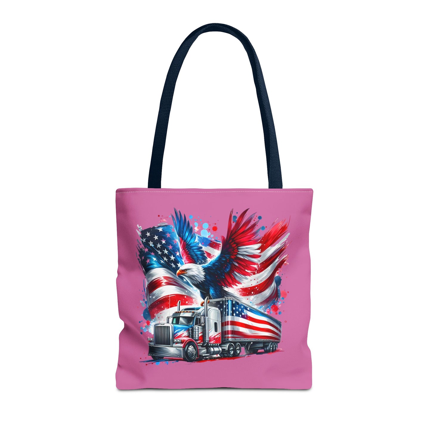 Princess Grace  Patriotic Eagle Truck Tote Bag  American Flag Design for Truck Enthusiasts