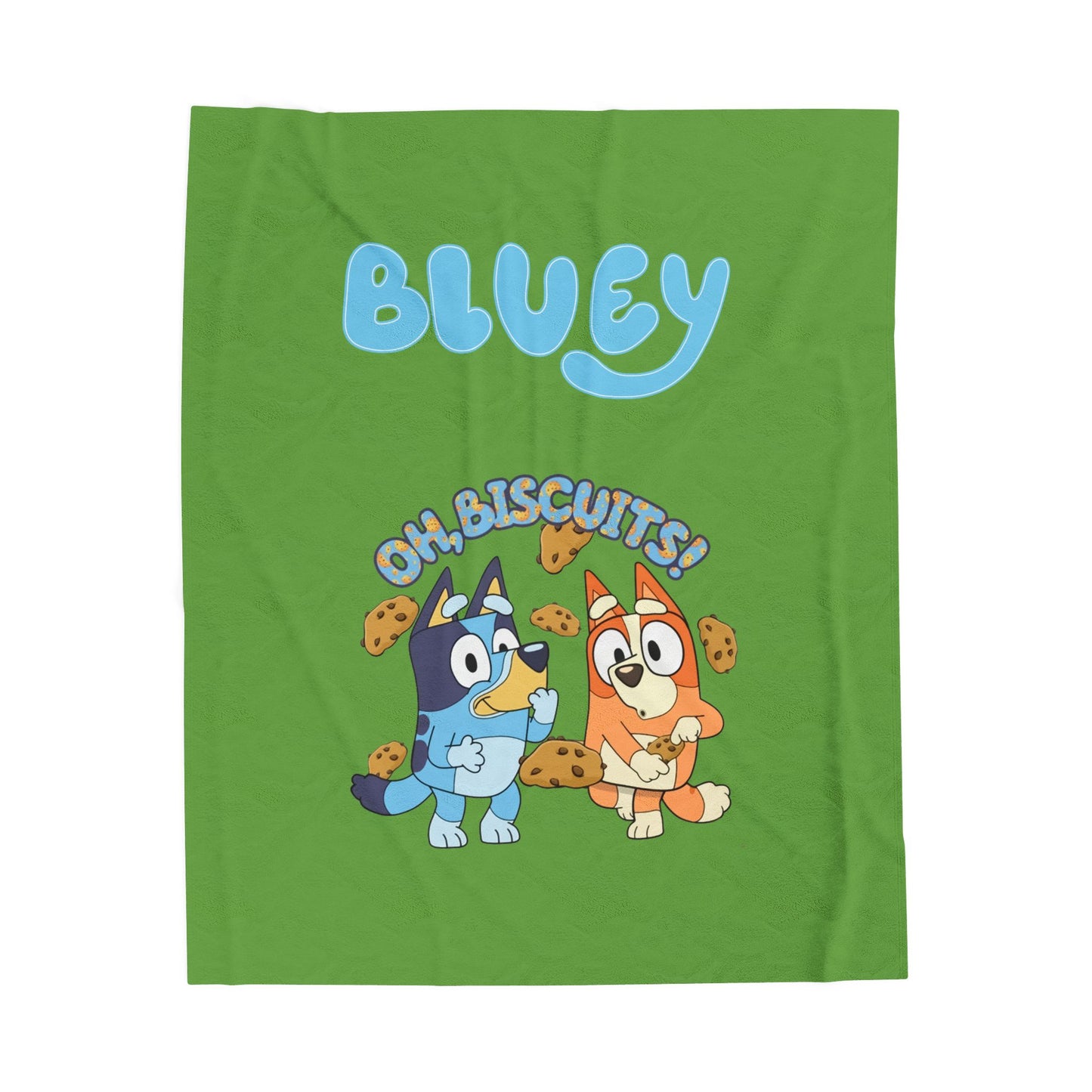 Princess Grace  Bluey Themed Velveteen Plush Blanket  Cozy & Fun for Kids