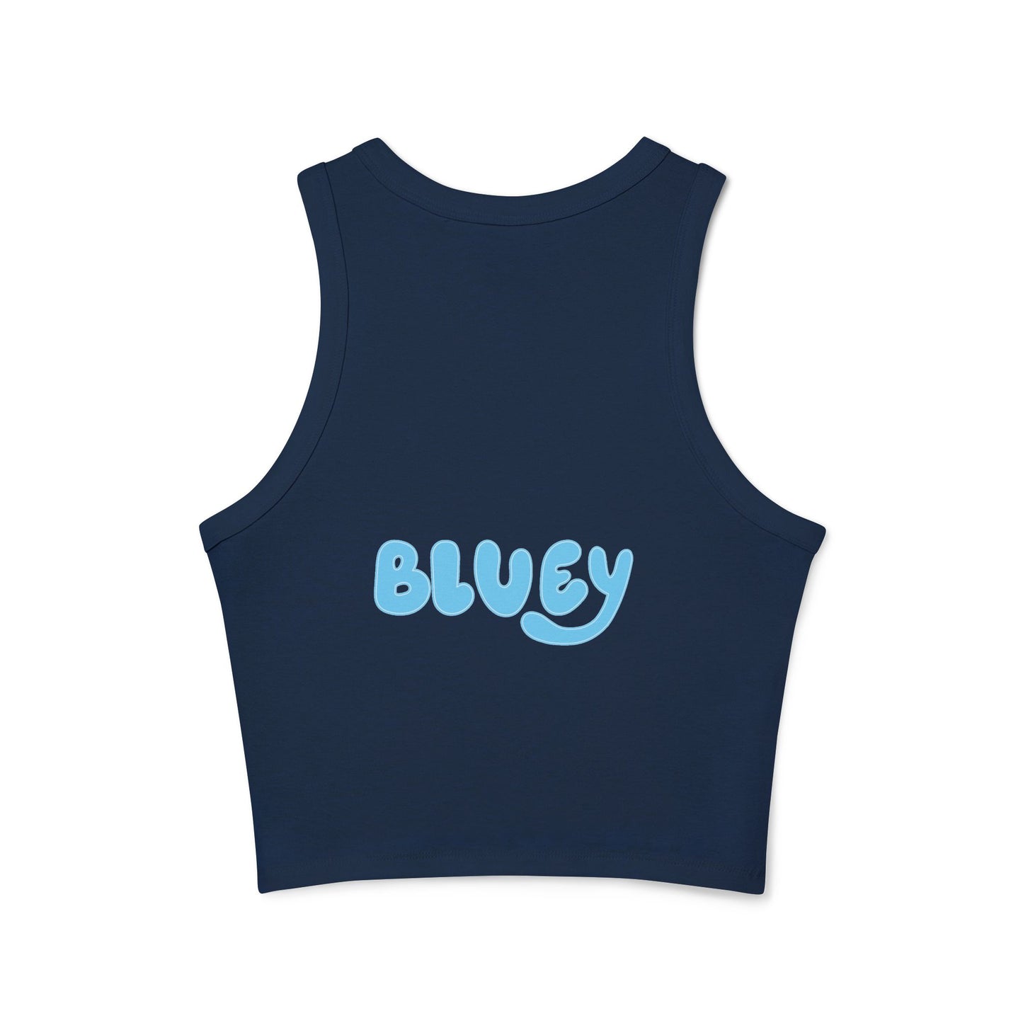 Princess Grace  Bluey  Waggin Into Love Women's Racer Tank Top  Cute Pet-Themed Summer Apparel