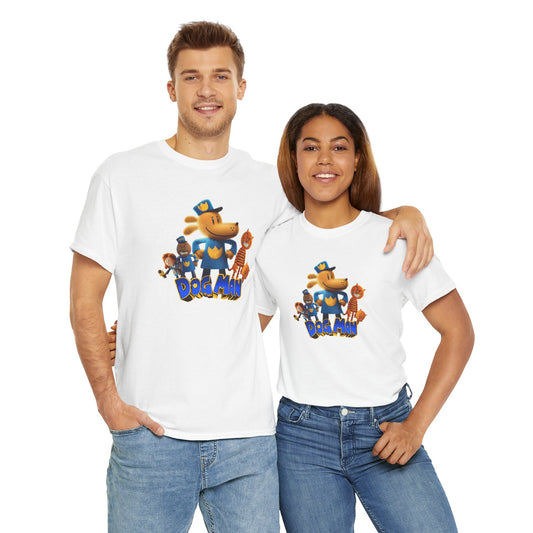 Princess Grace  Cartoon Unisex Heavy Cotton Tee  Fun Cartoon Graphic T-Shirt for Kids and Fans