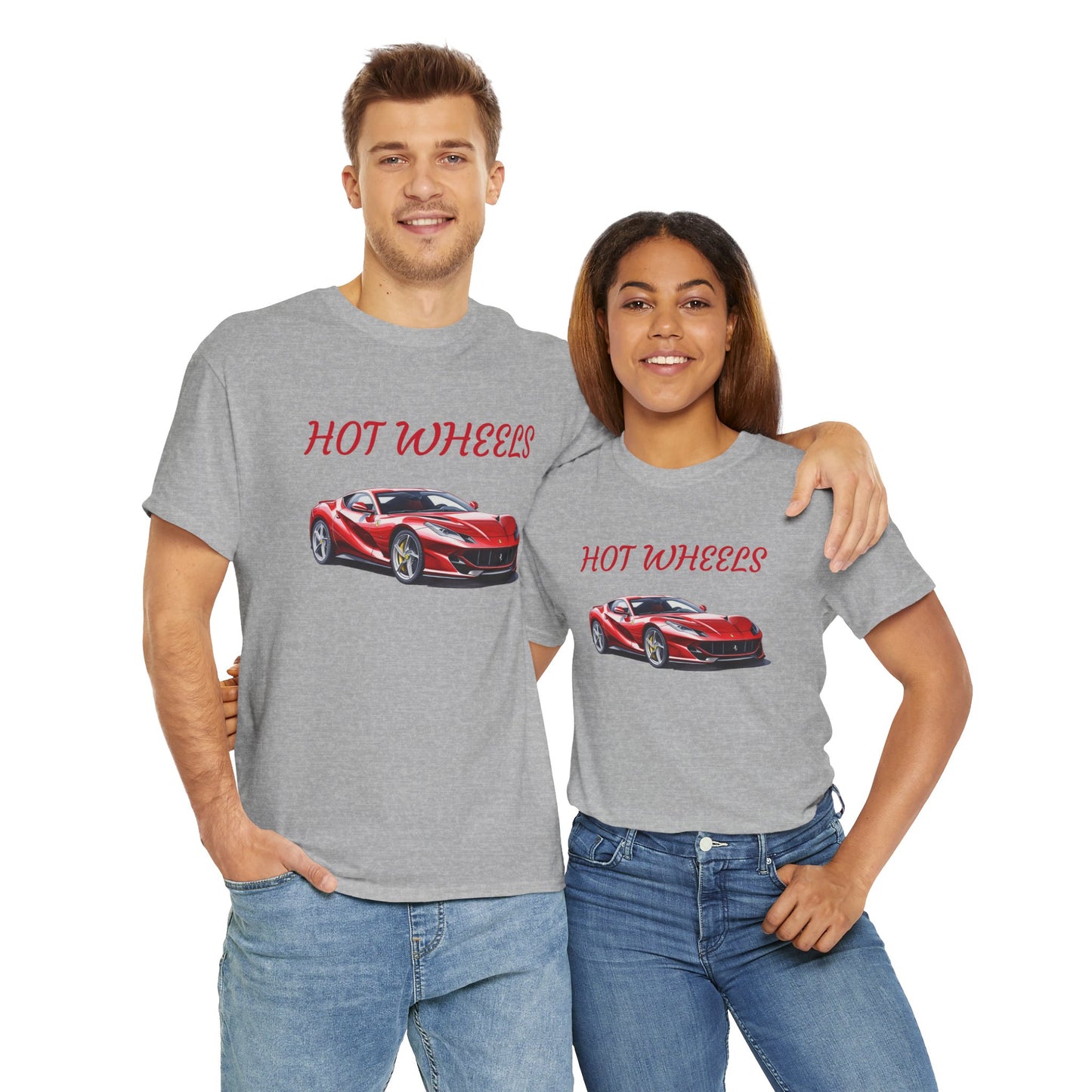 Princess Grace  Hot Wheels Unisex Heavy Cotton Tee Car Lovers Graphic T-Shirt