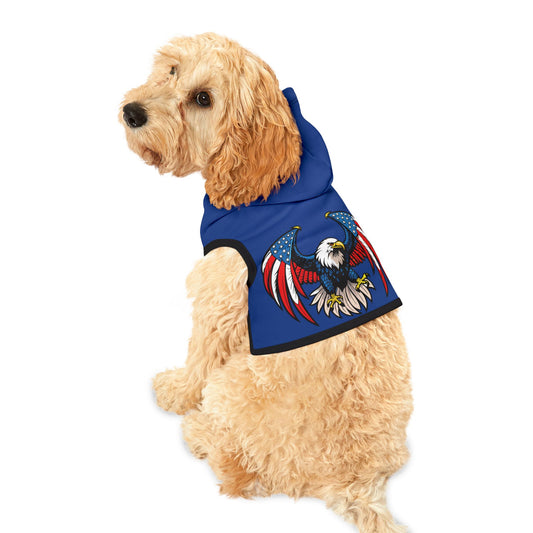 Princess Grace  Patriotic Eagle Pet Hoodie USA Flag Design for Dogs