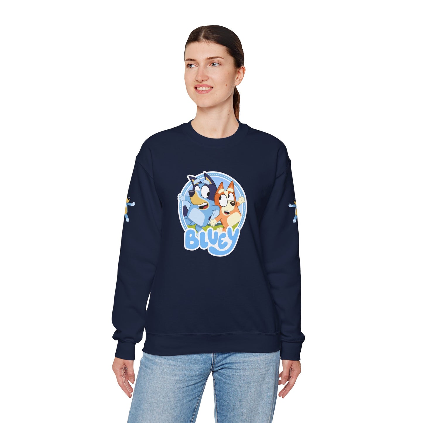 Princess Grace  Bluey Friends Unisex Crewneck Sweatshirt  Cozy Cartoon Apparel for Kids & Adults