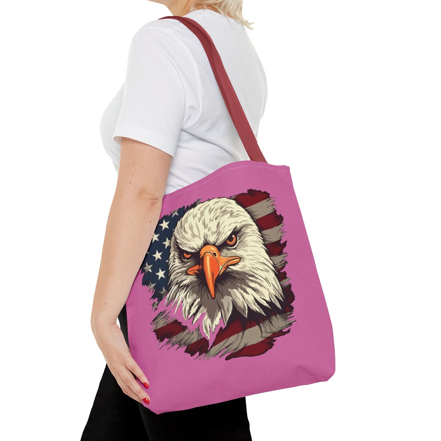 Princess Grace  Patriotic Eagle Tote Bag Perfect for Independence Day and Everyday Use