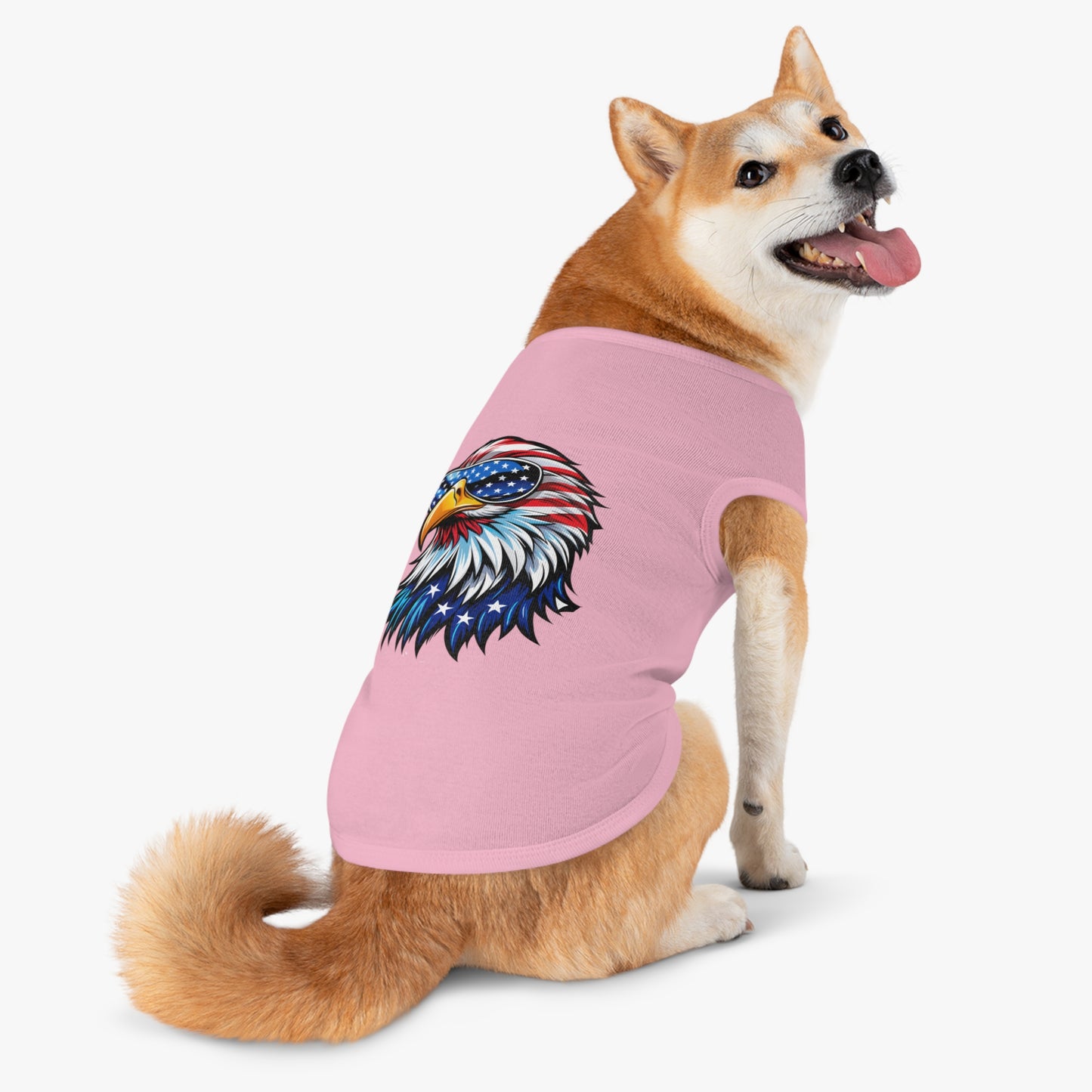 Princess Grace  Patriotic Eagle Pet Tank Top  USA Independence Day Dog Apparel