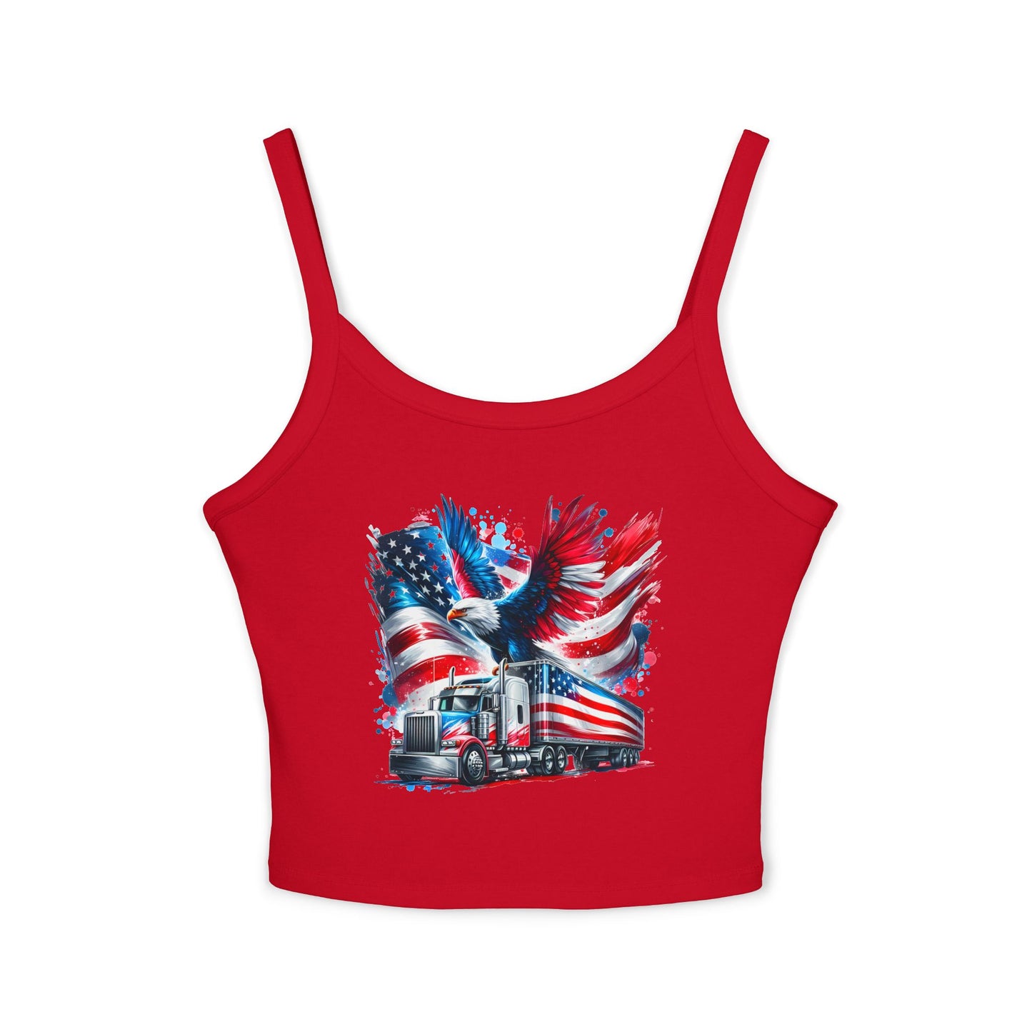 Princess Grace  USA Truck Women's Spaghetti Strap Tank Top