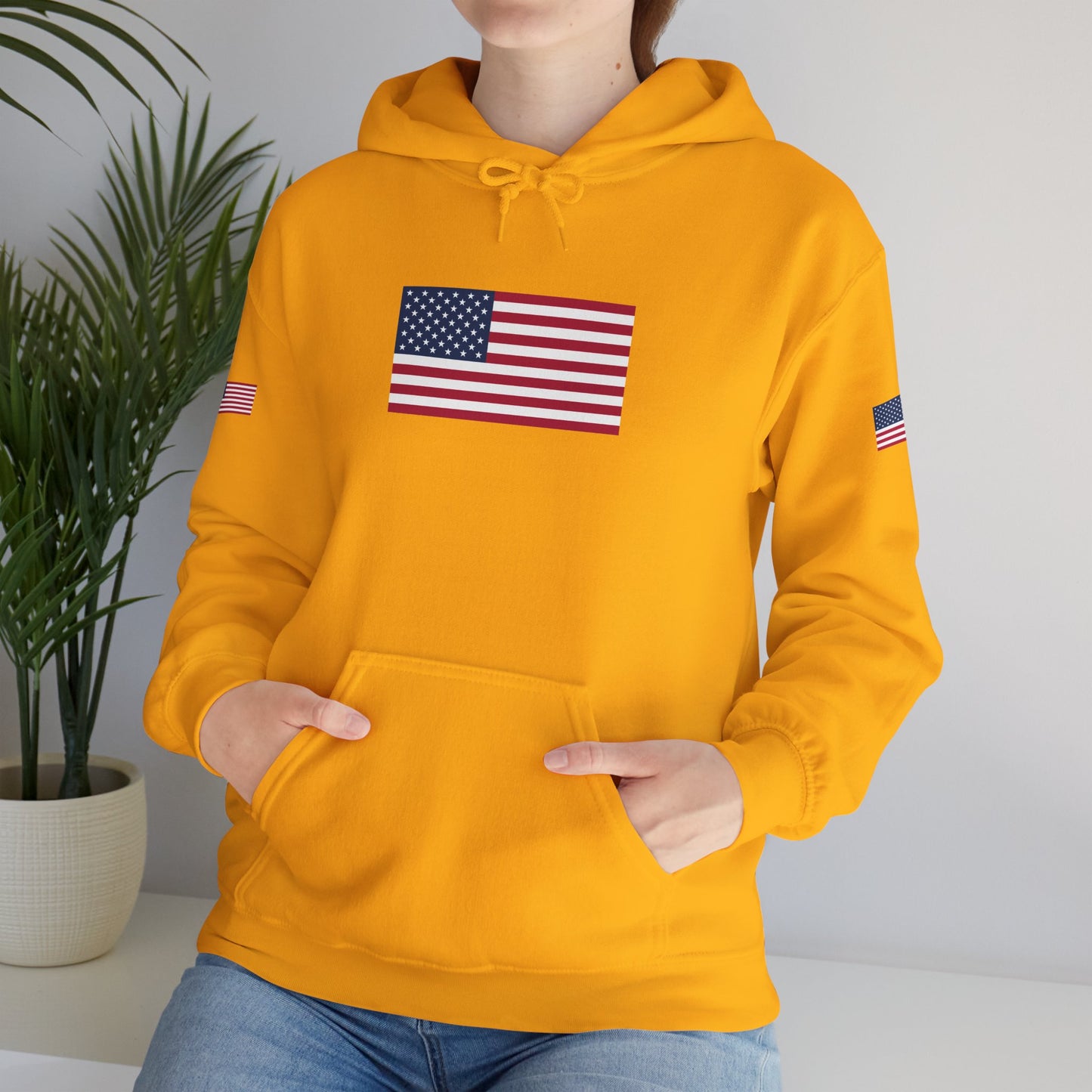 Princess Grace  TEAM USA   American Flag Hoodie Unisex Heavy Blend Sweatshirt