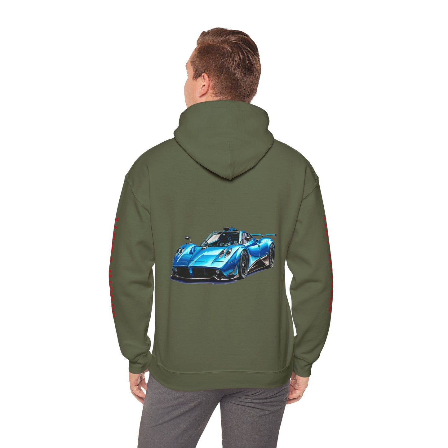 Princess Grace  Unisex Heavy Blend Hot Wheels Hooded Sweatshirt Stylish Car Graphic for Auto Enthusiasts