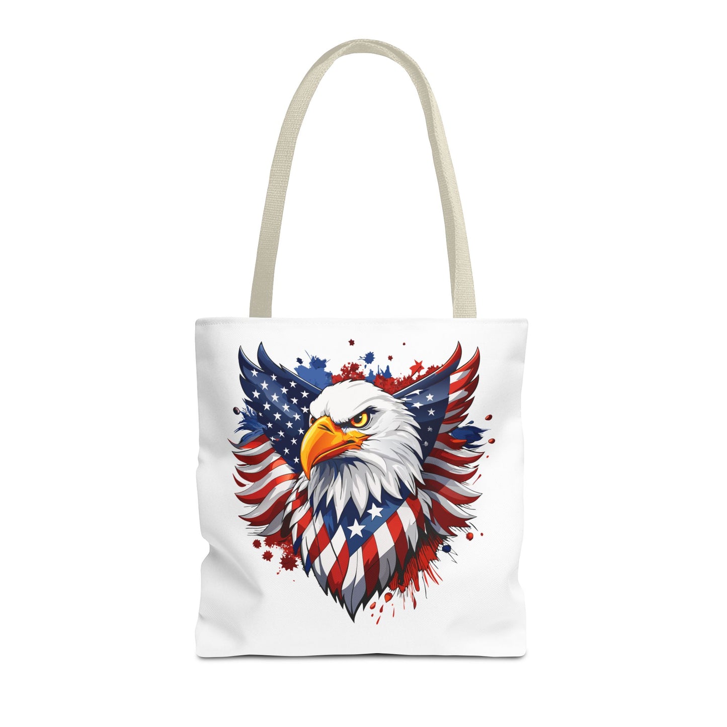 Princess Grace  Patriotic Eagle Tote Bag  Red White and Blue Design for Independence Day