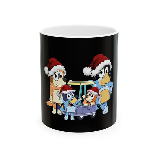 Princess Grace Festive Dog Themed Ceramic Mug  11oz & 15oz  Perfect Holiday Gift