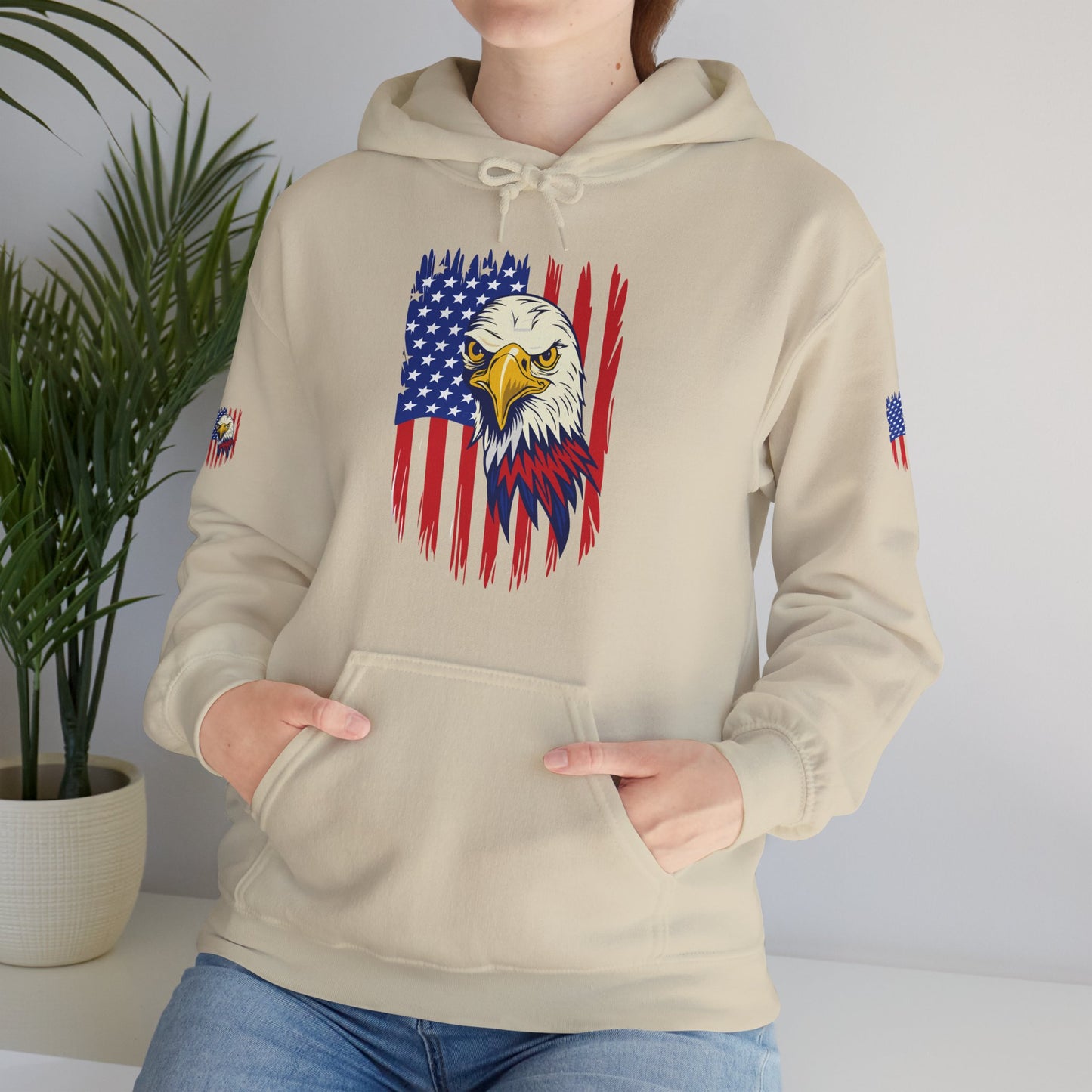 Princess Grace  Patriotic Eagle Unisex Heavy Blend Hoodie