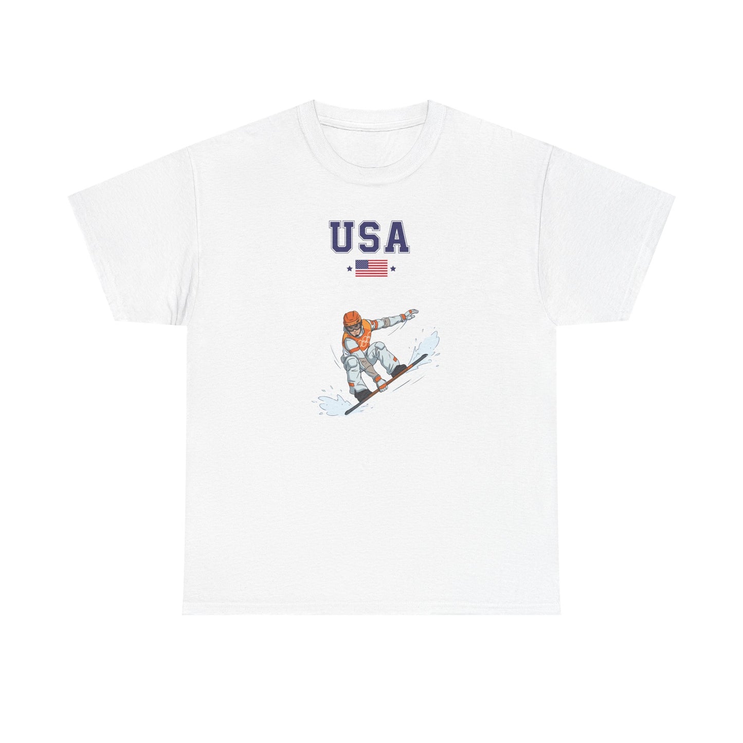 Princess Grace  TEAM USA  Snowboard  Unisex Heavy Cotton Tee
