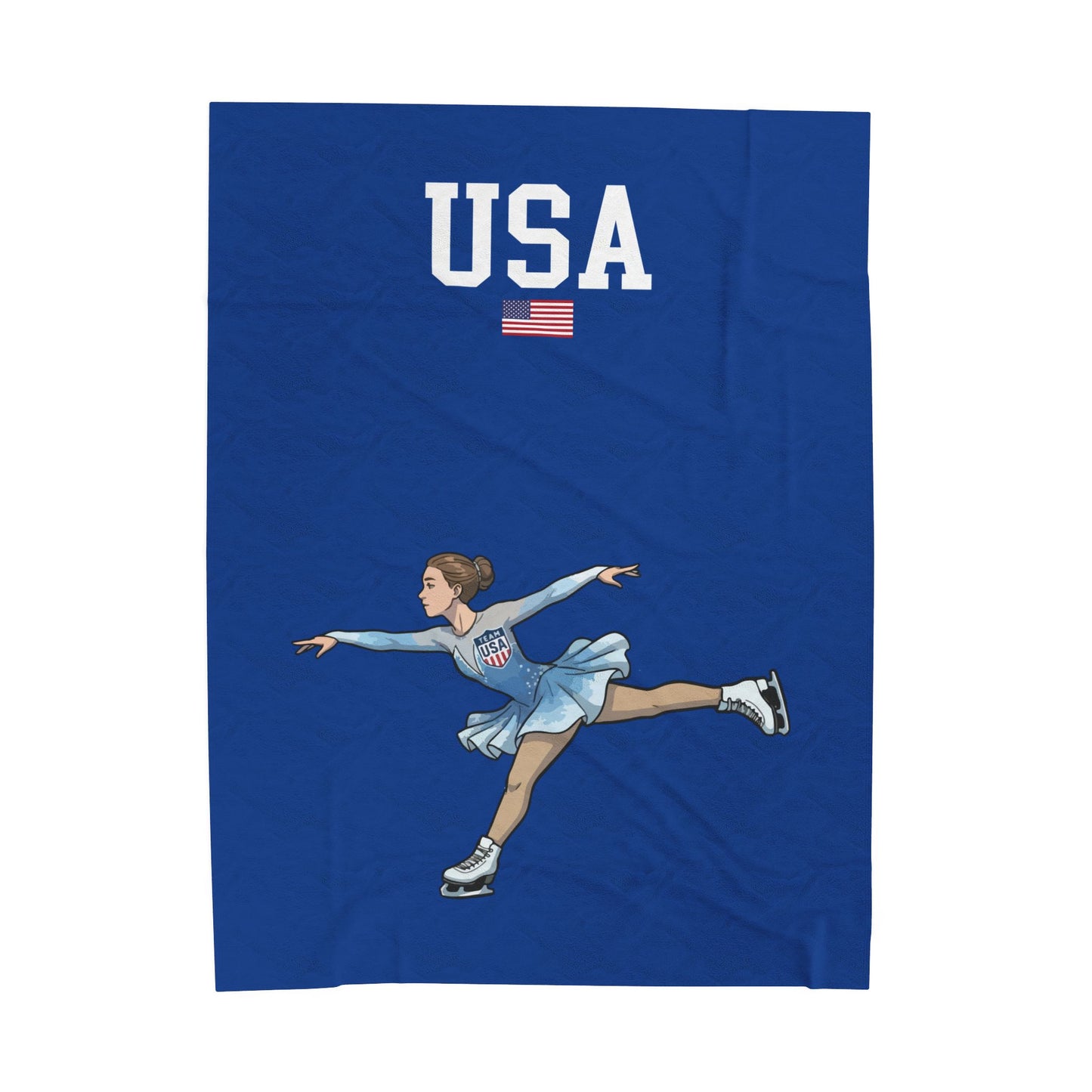 Princess Grace  TEAM USA  Velveteen Plush Blanket