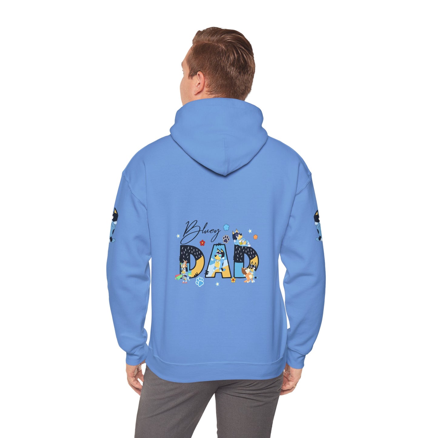 Princess Grace  Bluey  Funny "Baby's Dad" Unisex Hooded Sweatshirt ,Perfect Gift for New Dads