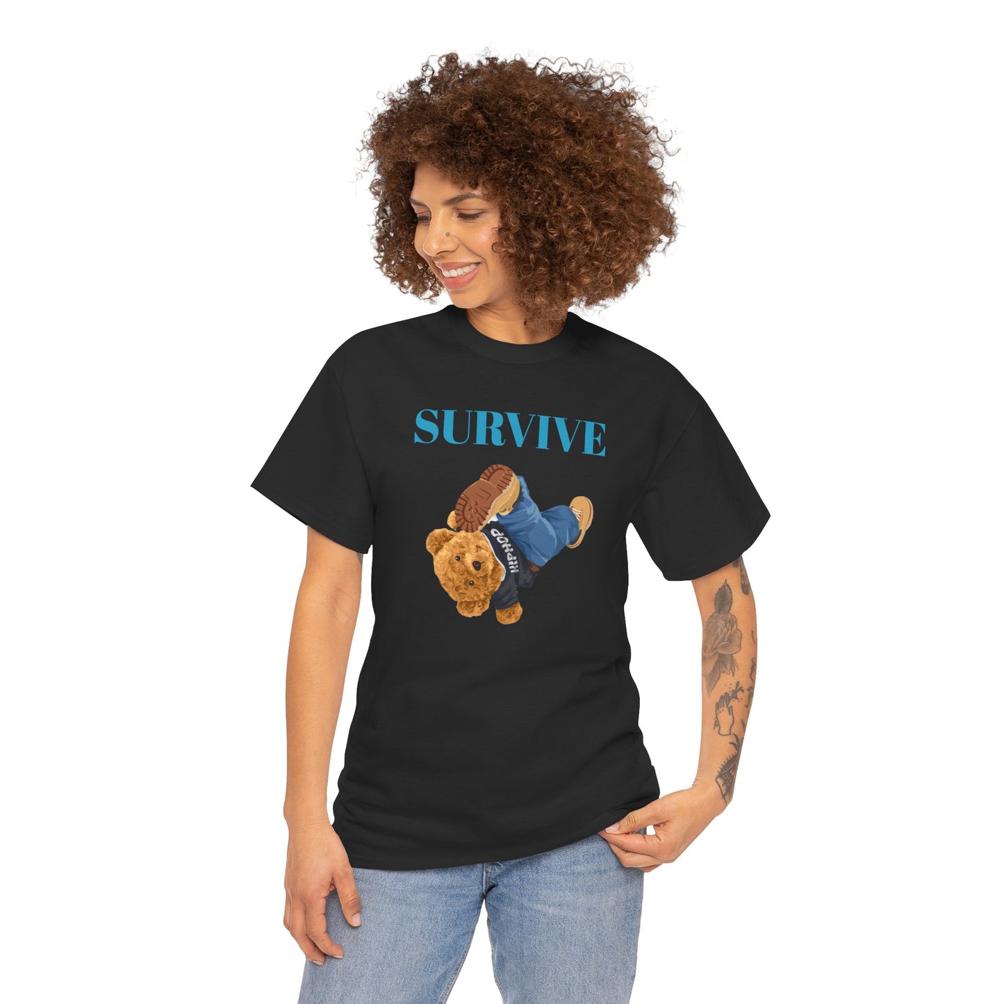 Princess Grace  Survive Graphic Unisex Heavy Cotton Tee