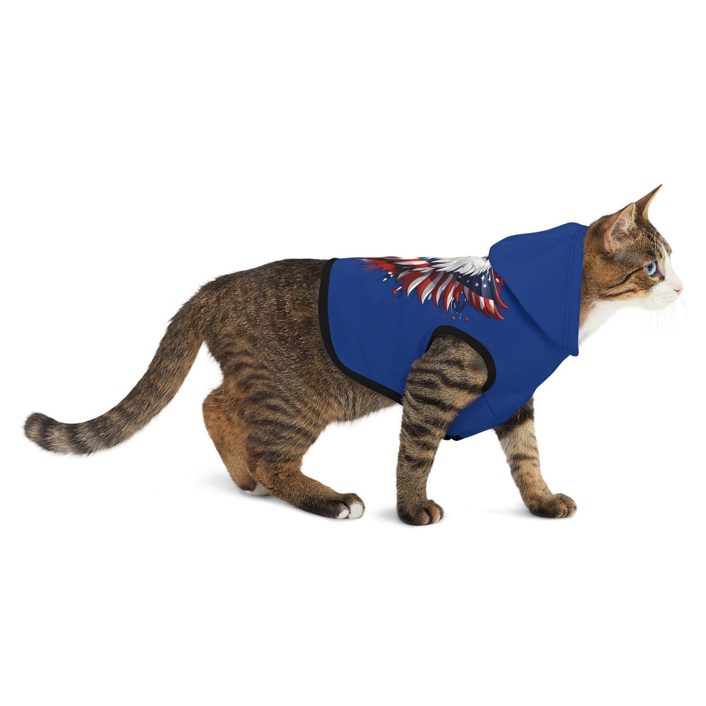 Princess Grace  Patriotic Eagle Pet Hoodie for Dogs USA Theme