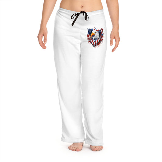 Princess Grace  Patriotic  Pajama Pants with Eagle Design  Comfort for Independence Day and Relaxation