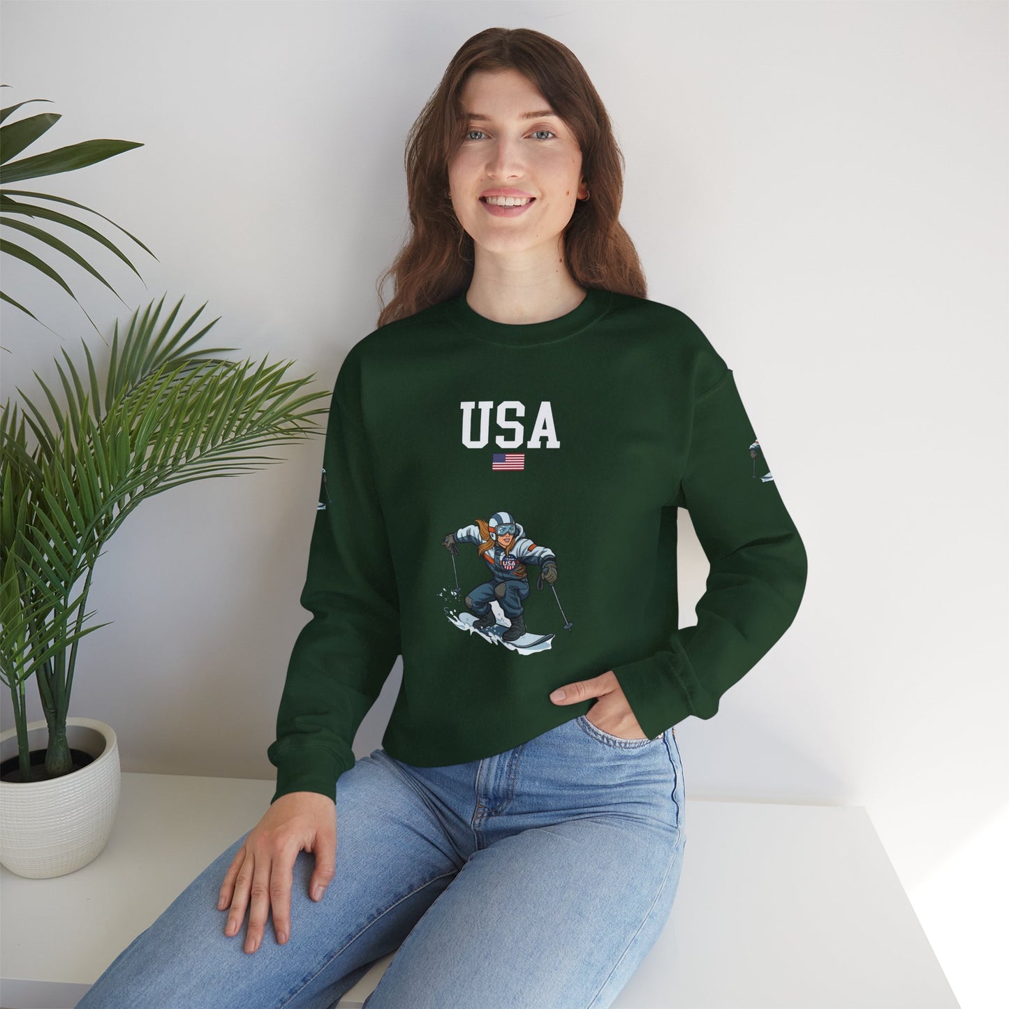 Princess Grace  TEAM USA  Unisex Heavy Blend  Crewneck Sweatshirt