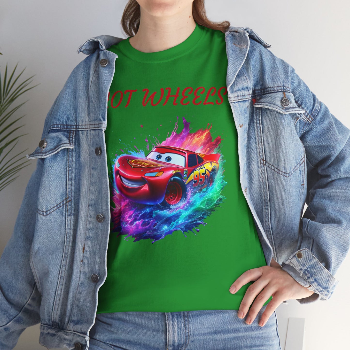 Princess Grace  Hot Wheels Unisex Heavy Cotton Tee Vibrant Racing Graphic T-Shirt