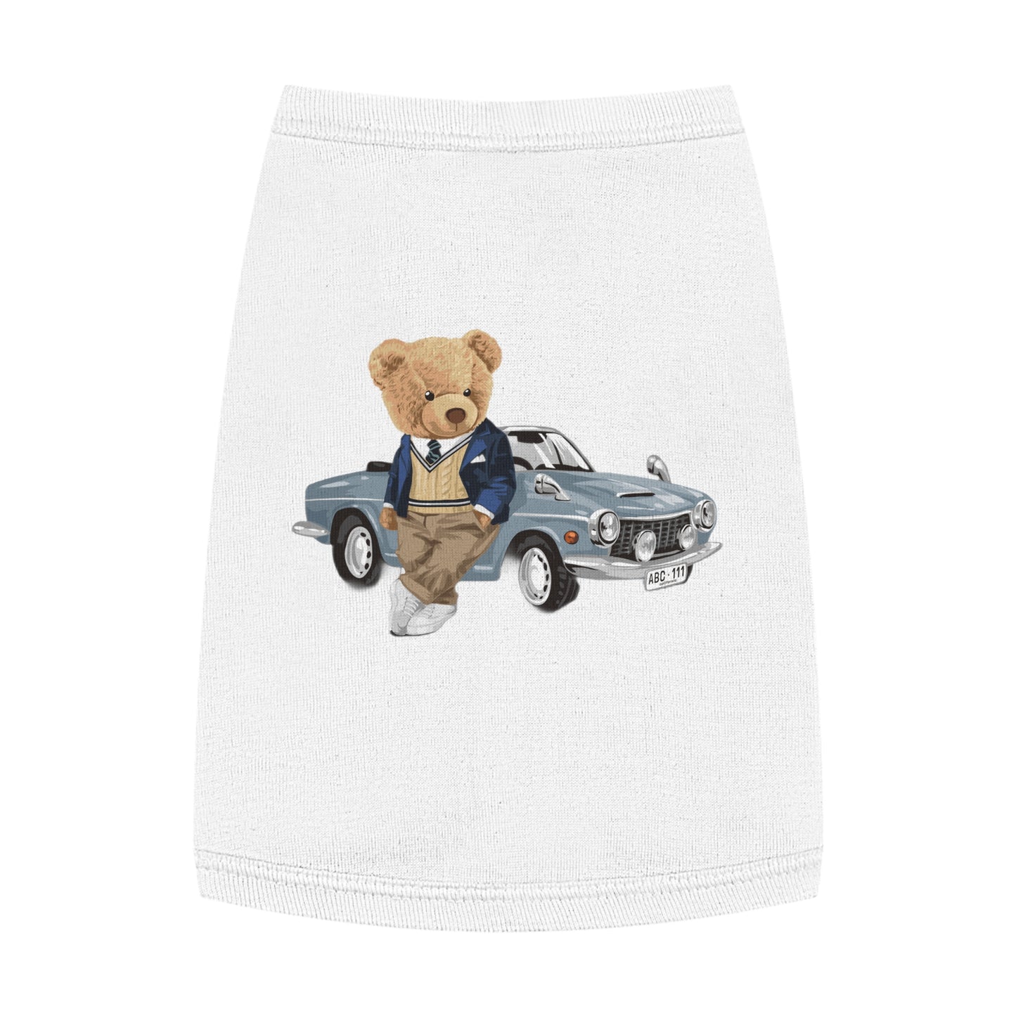 Princess Grace  CUTE Cool Vintage Bear Pet Tank Top  Cute Dog Apparel for Retro Vibes