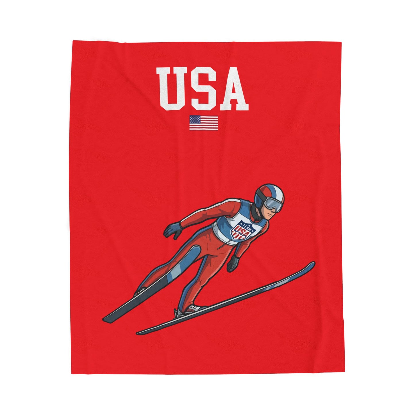 Princess Grace  TEAM USA  Velveteen Plush Blanket