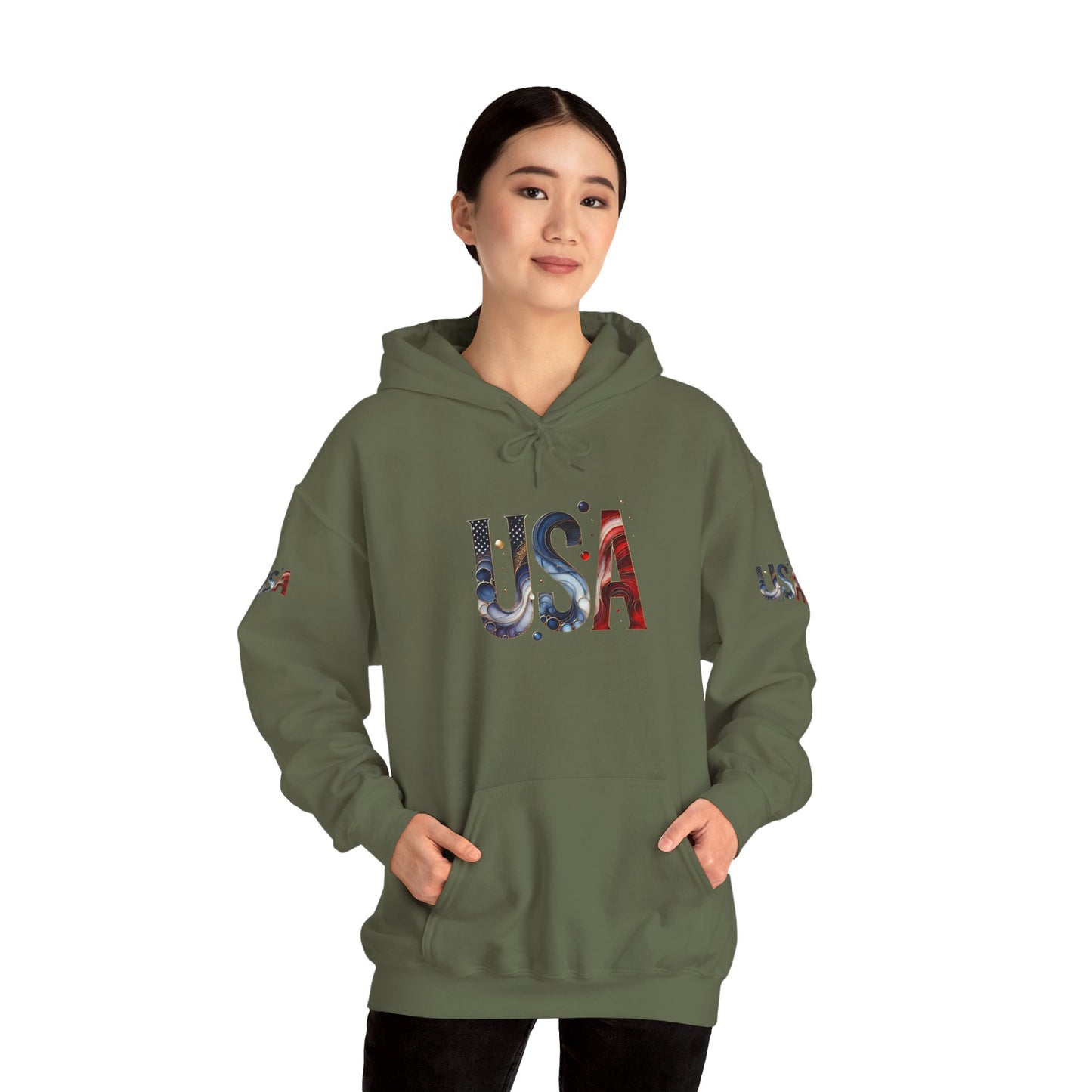 Princess Grace  TEAM USA  Unisex Heavy Bled   Hooded Sweatshirt